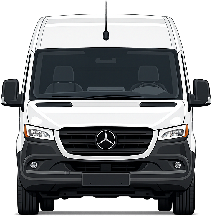 Mercedes-Benz Sprinter, front view
